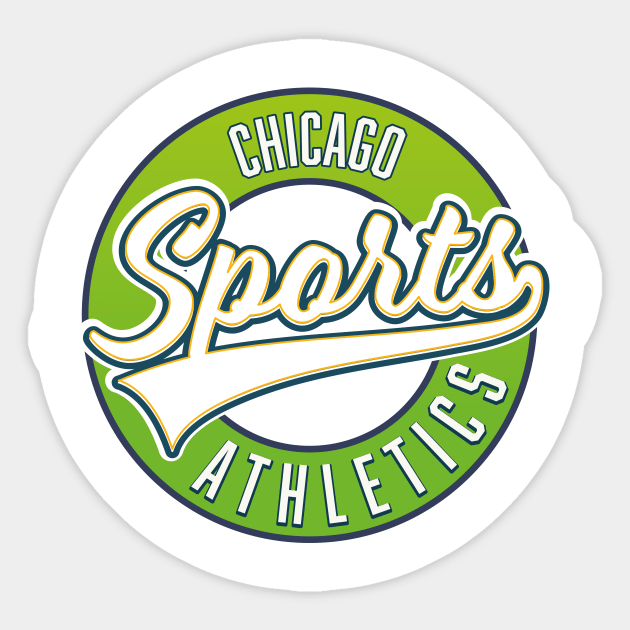 Chicago Sports Athletic Sticker by nickemporium1